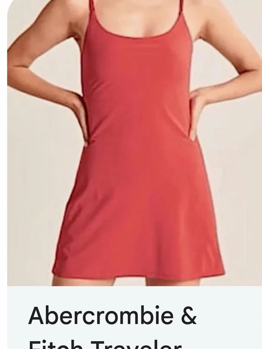 Abercrombie Red Traveler Dress - Picture 1 of 4